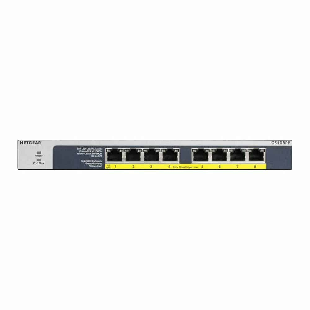 (image for) Netgear 8 Port PoE/PoE+ Gigabit Unmanaged Swch